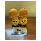 Salt and pepper shakers marked Japan