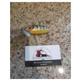 Fred Arbogast perch-colored Jitterbug Lure