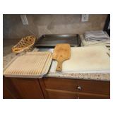 Cutting Boards, Bread Basket. Sheet Pans