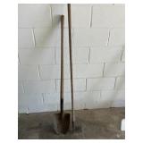 Hoe and shovel