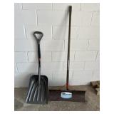 Two snow Shovels