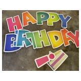 Happy birthday yard signs