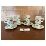 Neiman  marcus Shamrock cups and saucers