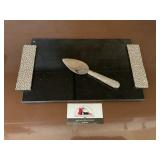 Michael Aram tray and cheese knife