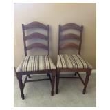Two Wood Chairs