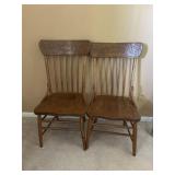 Two Wood Chairs