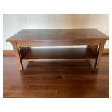 Mission style coffee table