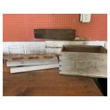 Planter boxes and crate