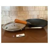 Wok and large  pan