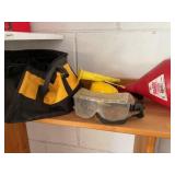 Dewalt bag and safety equipment