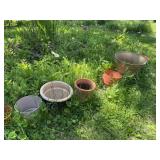 Plastic and misc pots