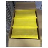Yellow organizing bins