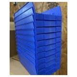 12 Pack Blue Bins. Box sealed 11 x 7 x 4
