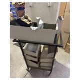 Organizing cart on wheels