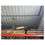 Metal shelves