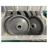 9 plastic Castor wheels