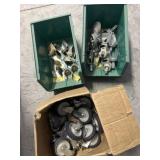 Caster wheels and assemblies