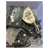 Cords and mini keyboard