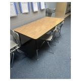 Adjustable table 5 x 30" in hallway