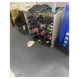 Shelf unit contents not included metal 39 1/4 x