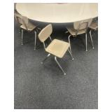 Six kindergarten chairs bring help to load