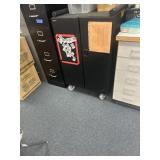 Rolling cabinet 42 x 27 x 27 contents not included
