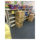 Two bookshelves 72 x 13 and three-quarter by 50