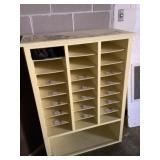 149 yellow cabinet approximately 32 inches wide