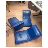 (239) Blue chairs