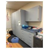 All cabinet approximately 111 inches content