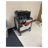 Bowling cart contents not included