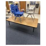 Adjustable table 30 x 60 and five chairs
