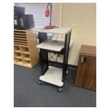 Rolling computer cart contents not included