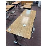 11 school desk and chairs