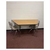 Adjustable table and chairs