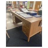 School teachers desk 60 x 30 contents not included