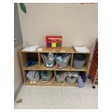Bookshelf, quantity two 48 x 12 x 30 contents n