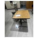 Room 245 adjustable table and three chairs