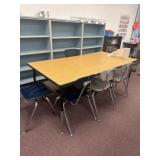 Adjustable table 36 x 72 chairs not included