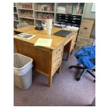 Teachers desk, contents, not included, bring h