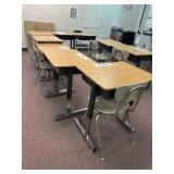 13 desks and chairs Contents not included Bring