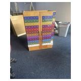 Approximately 32 inch rolling wooden cabinet
