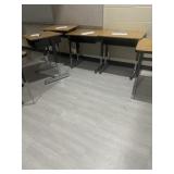 Room 245 five desks and chairs