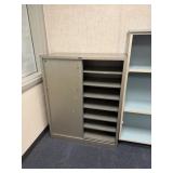 Heavy metal cabinet 36 1/2 x 151/2 x 45 tall