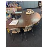Kidney table 66 x 36 contents not included bring