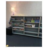 Two wall cabinets 72 x 13 3/4 x 50 3/4 contents,