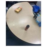 Kidney shaped desk, bring help to load