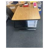 Adjustable table 36 x 30 contents not included