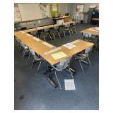 20 desks and chairs contents, not included,