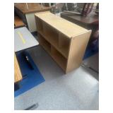 Bookshelf in lunchroom